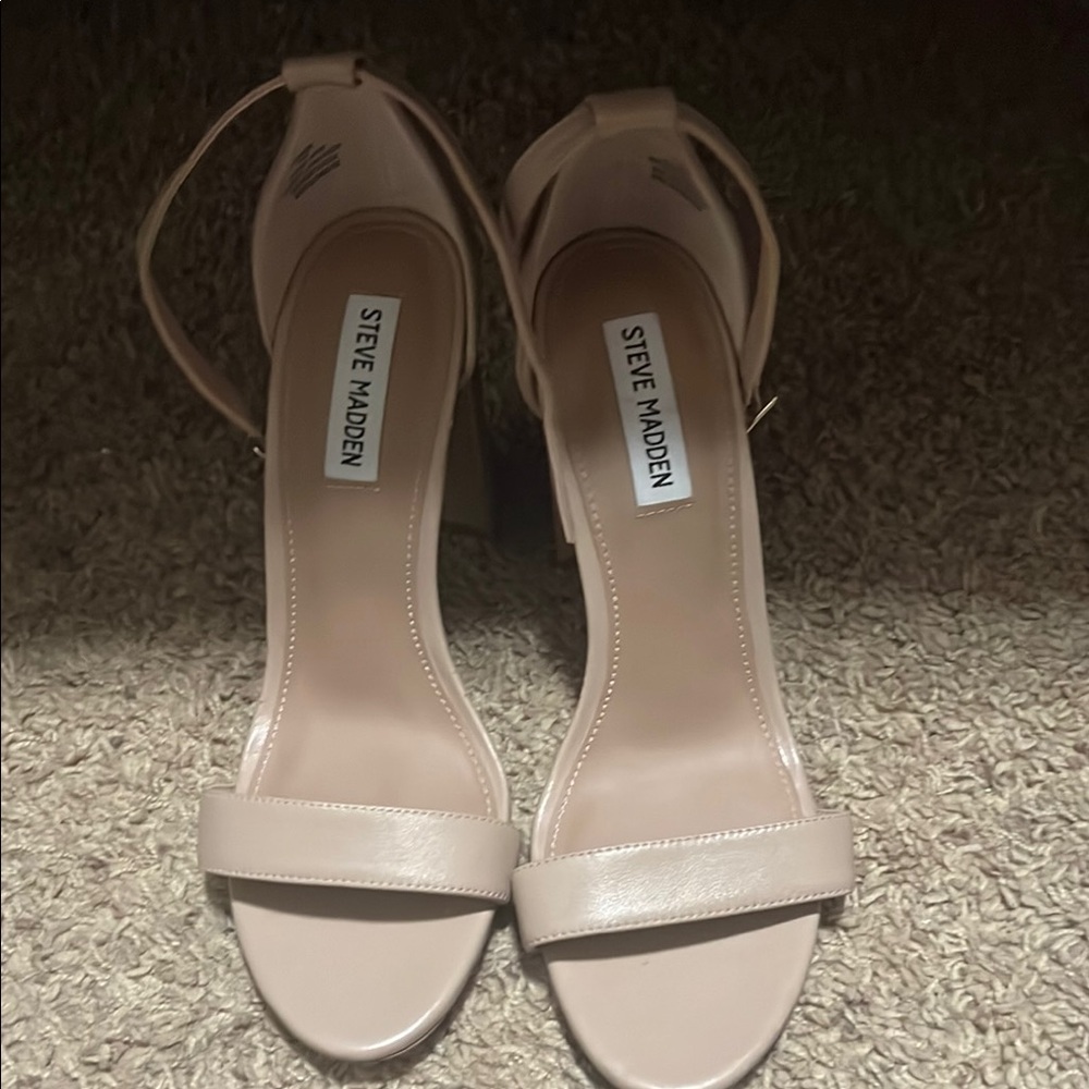 Steve Madden Nude Strap Heels